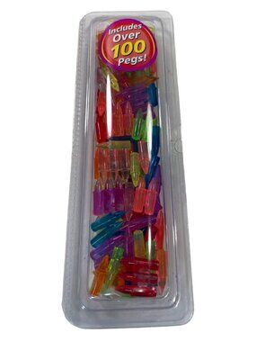 Lite Brite Toy Pegs Replacement Set Multicolor Over 100 Pegs New Retro Modern
